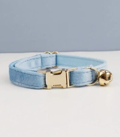 Collier Pour Chat Personnalisé En Velours 1413